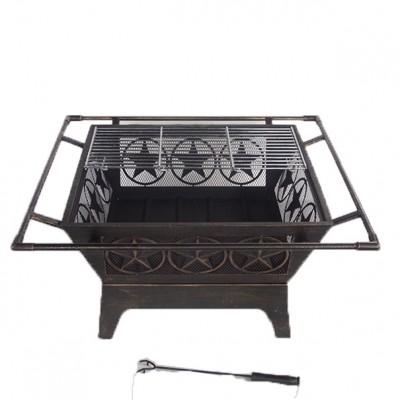 outdoor fireplace wood burning tray fire pit outside brazier burner